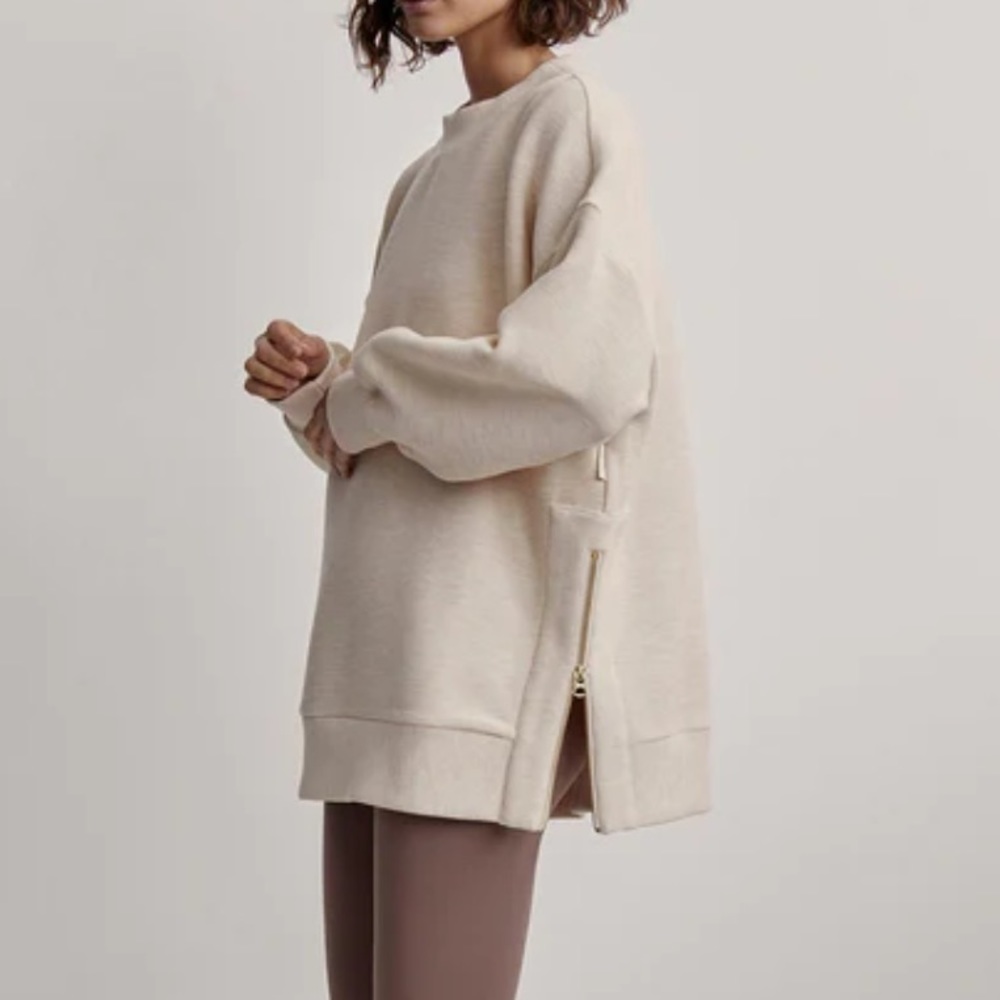NWT Varley Mae Boyfriend Sweatshirt - Small - Oatmeal